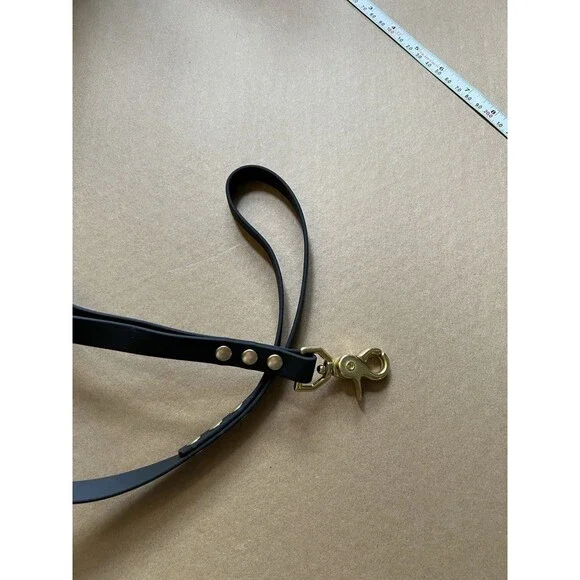7’ Biothane Standard Dog Leash w/Traffic Handle 5/8" wide Brass Trigger Snap USA - Picture 4 of 7
